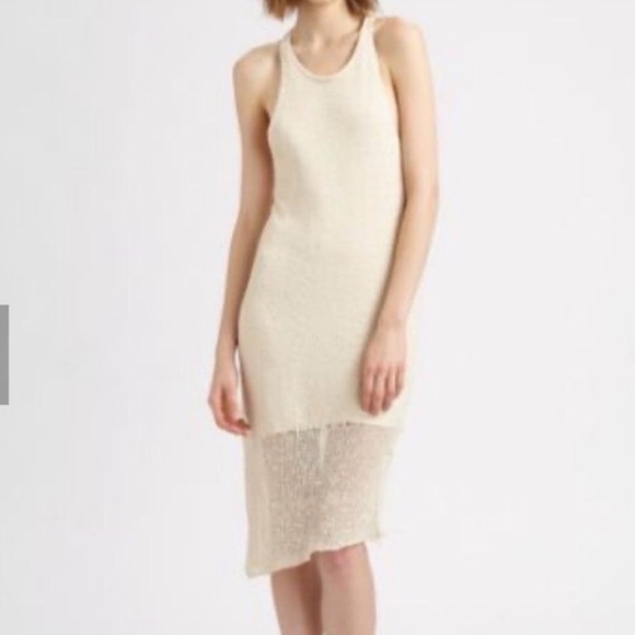 Rag & Bone Bridget Natural Warm Ivory Silk Dress bodycon Sz small - Picture 2 of 10